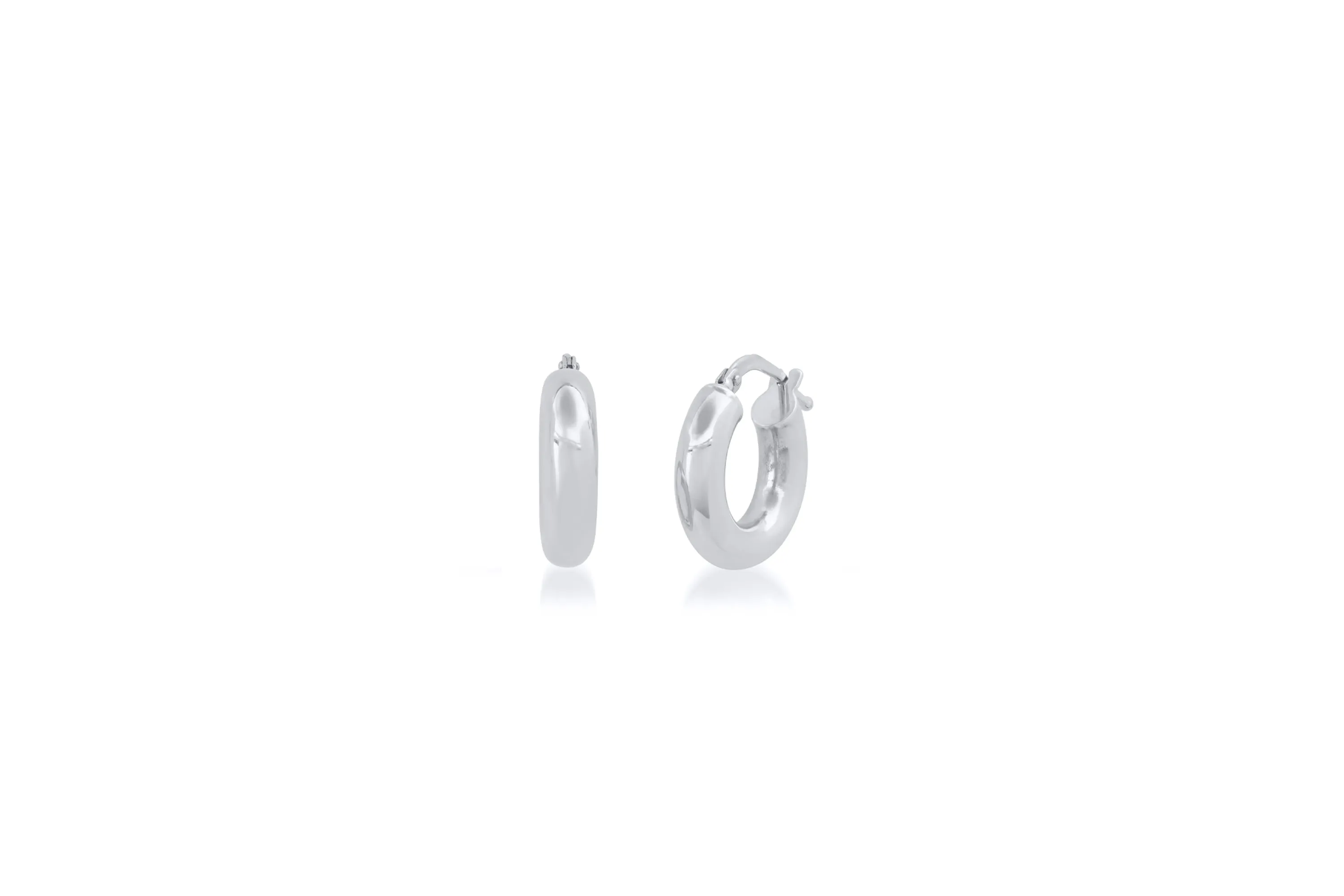 1/2" Wide Huggie Earrings