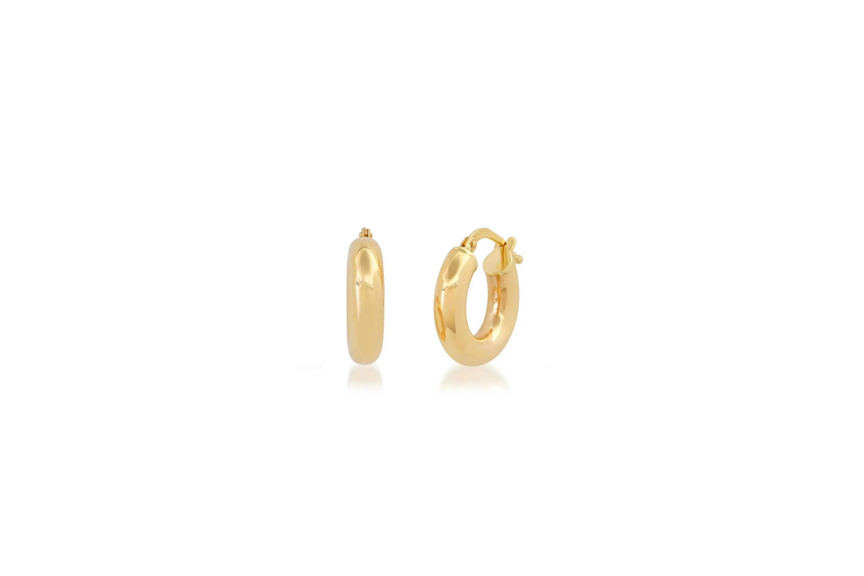 1/2" Wide Huggie Earrings