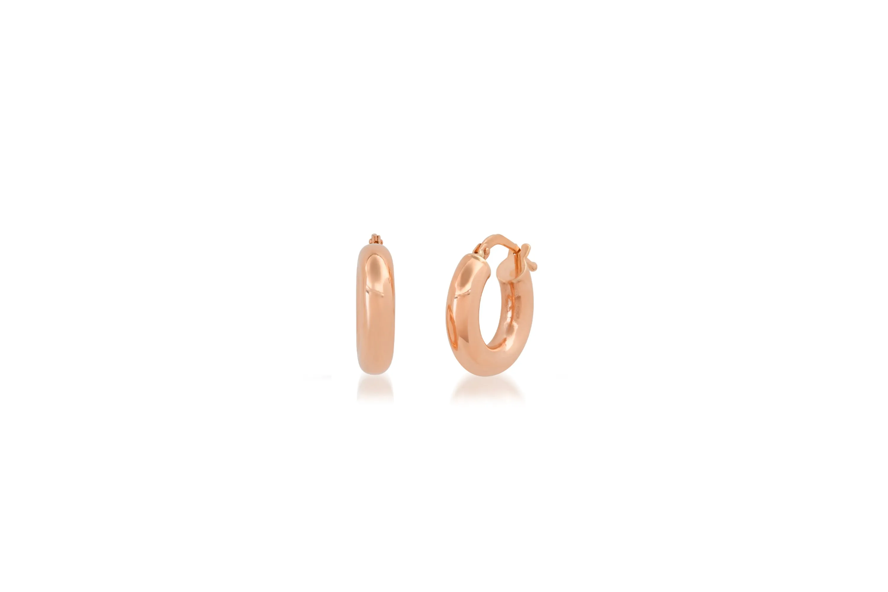 1/2" Wide Huggie Earrings