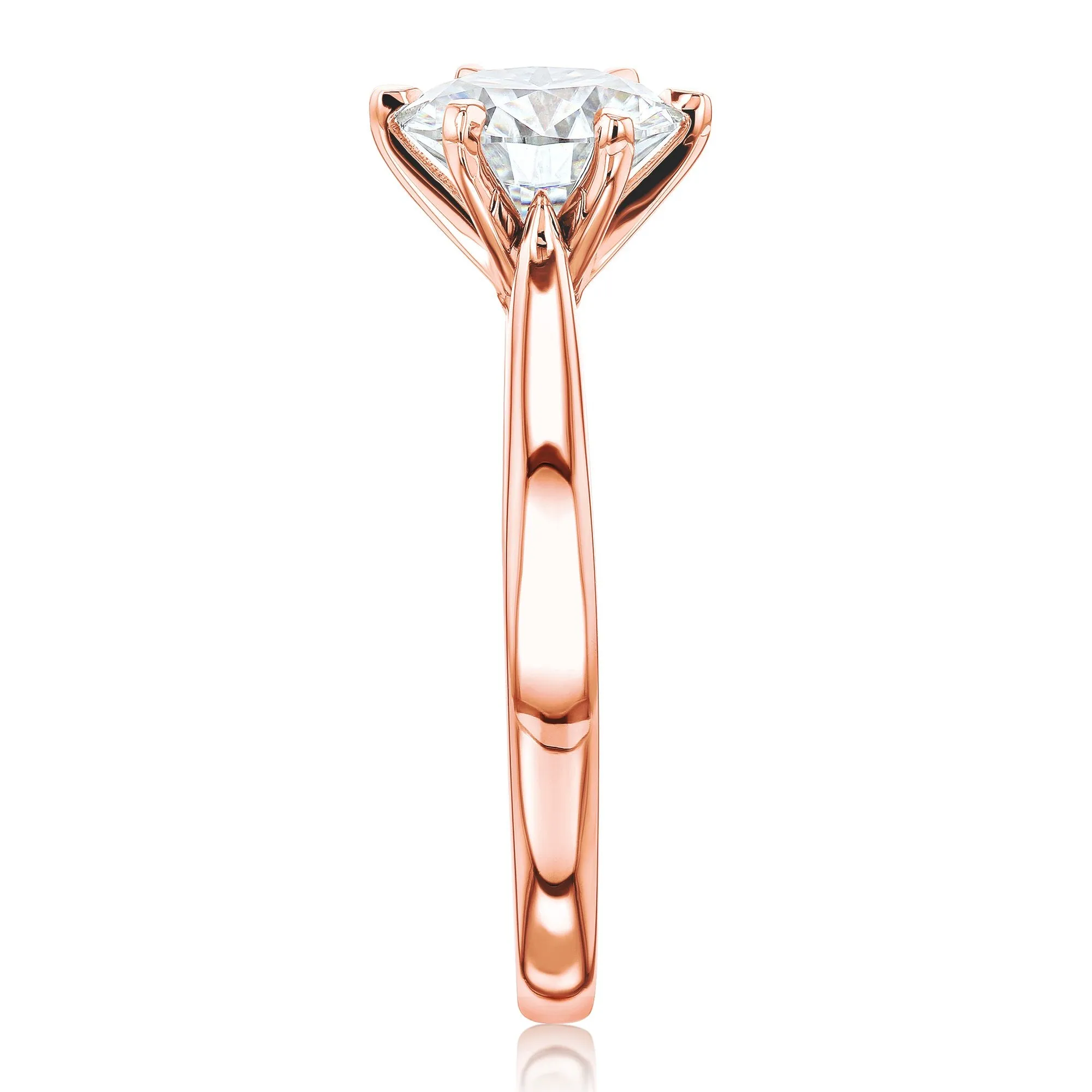 1.9ct Round Moissanite 6-Prong Ring