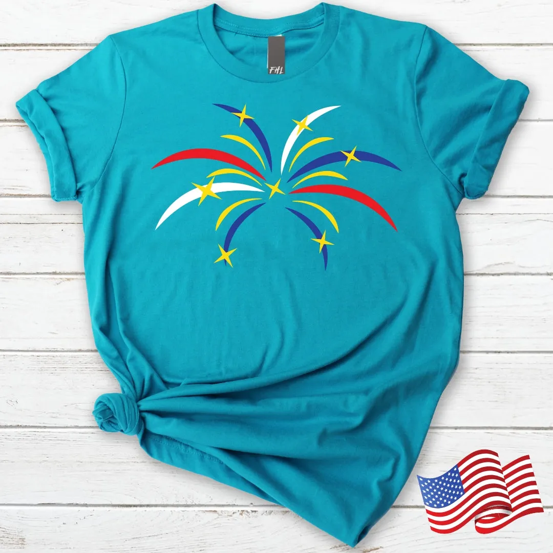 4th of July Fireworks Cotton T-Shirt