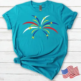4th of July Fireworks Cotton T-Shirt