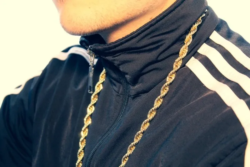 8mm Gold Filled Bonded Rope Chain Necklace 24/30 Inches