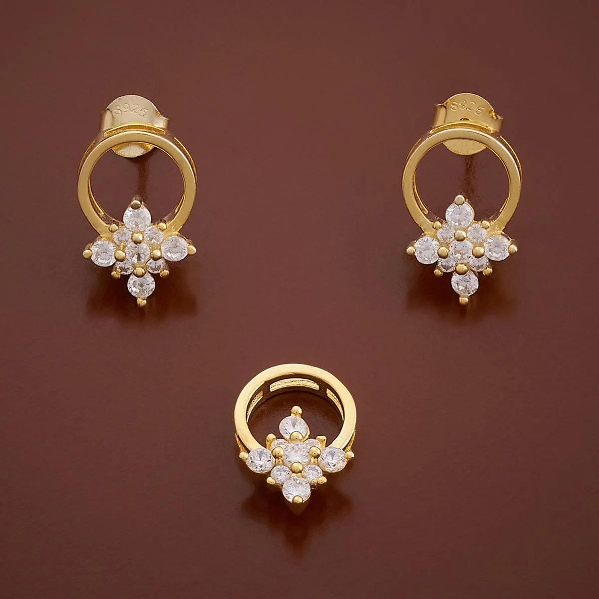 92.5 Silver Pendant Earring 164582