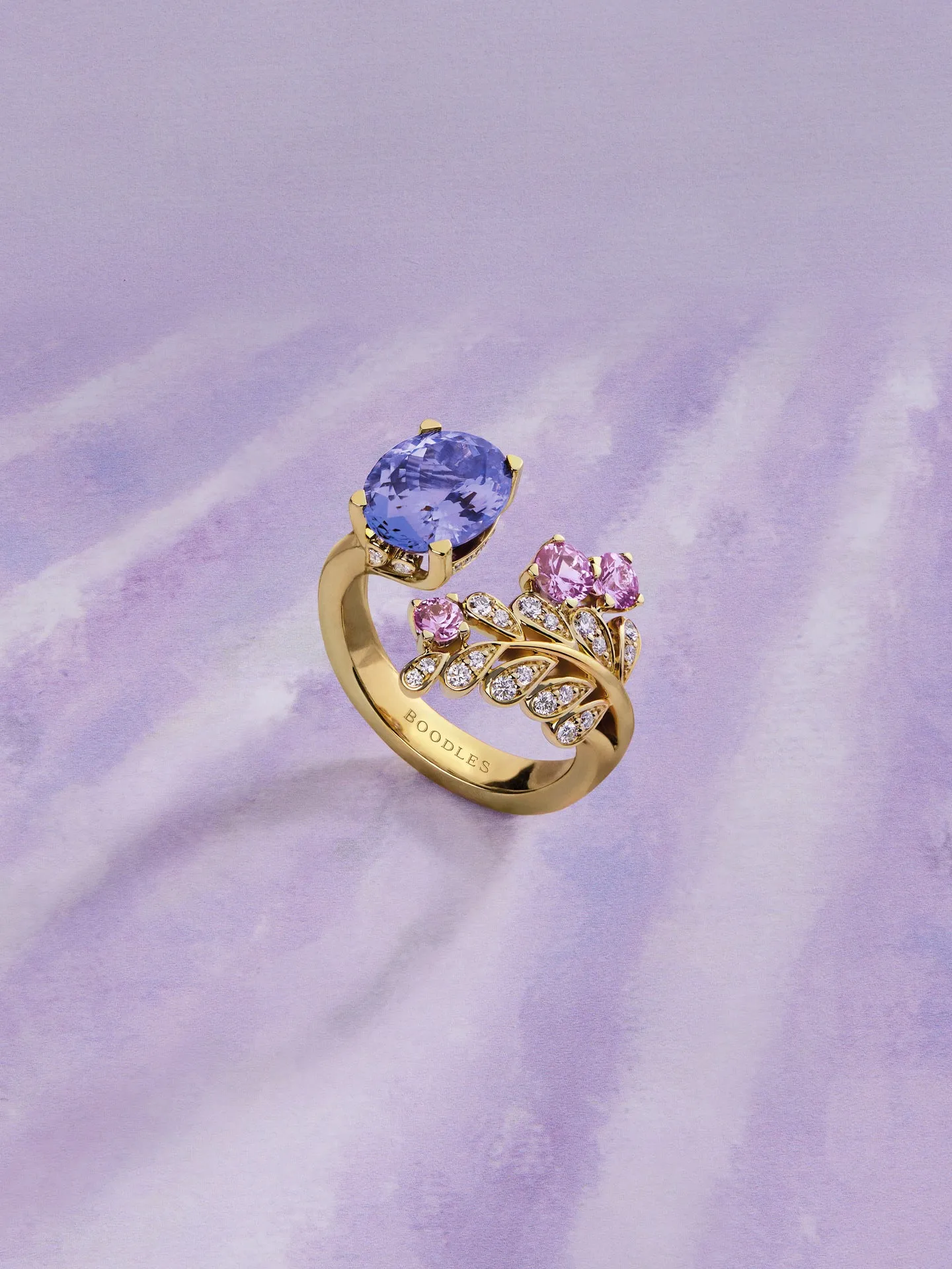 A Family Journey Provence Tanzanite Yellow Gold Ring