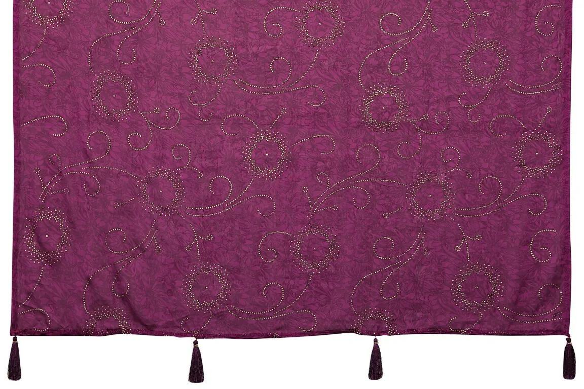 Aafreen Partywear Designer Purple Rangoli Silk Fancy Saree