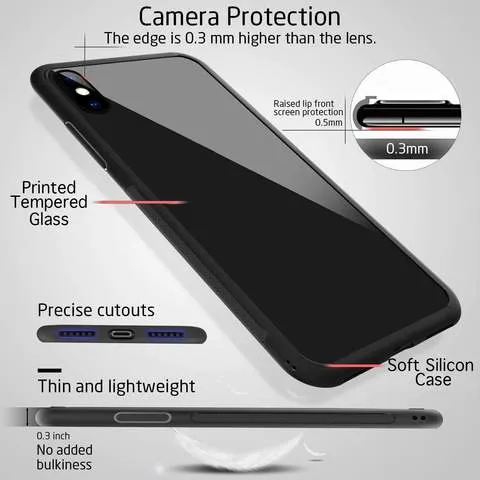 Abstract Arrow Pattern Glass Case For Redmi Note 9