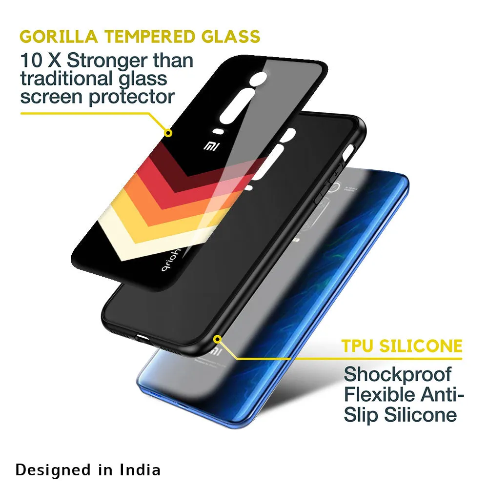 Abstract Arrow Pattern Glass Case For Redmi Note 9