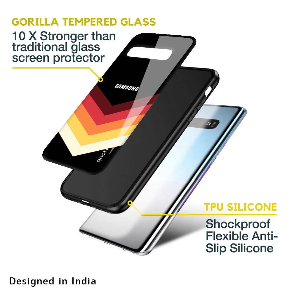 Abstract Arrow Pattern Glass Case For Samsung Galaxy S10 Plus