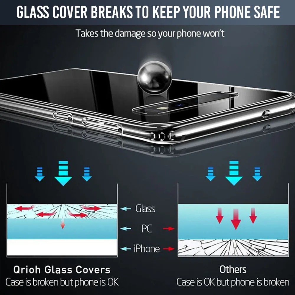Abstract Arrow Pattern Glass Case For Samsung Galaxy S10 Plus