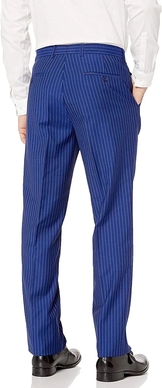 Adam Baker Men's Modern Fit 100% Wool Two-Piece Notch Lapel Suit