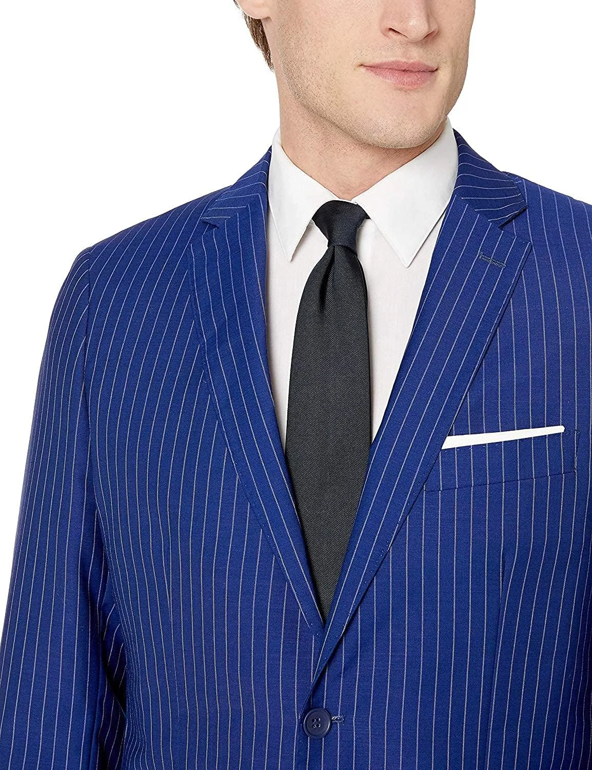 Adam Baker Men's Modern Fit 100% Wool Two-Piece Notch Lapel Suit