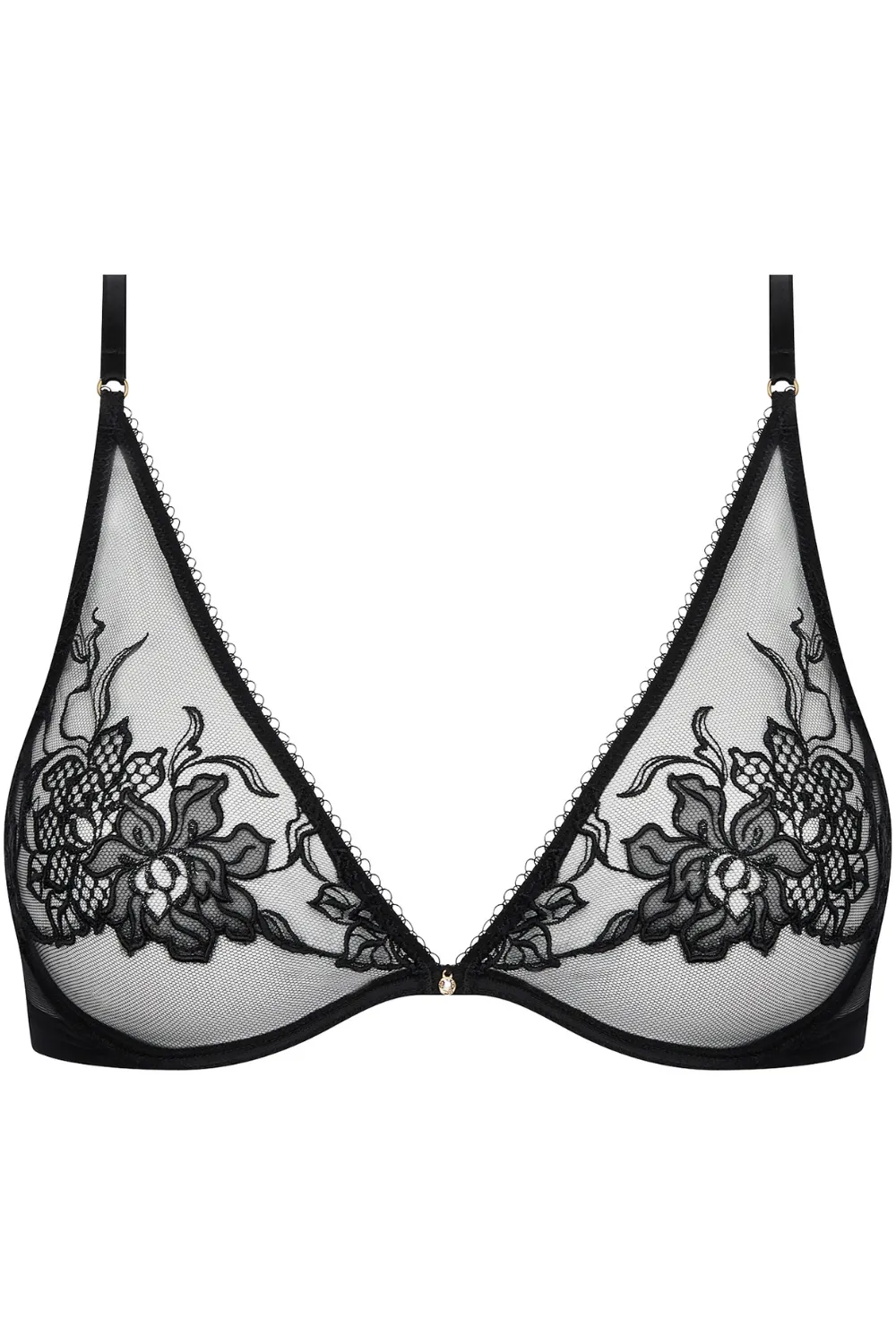 Adorable En Sexy Black Underwired Triangle Bra