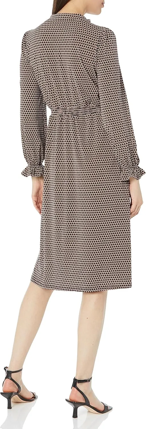 Adrianna Papell Women's Printed Smocked Waist Dress