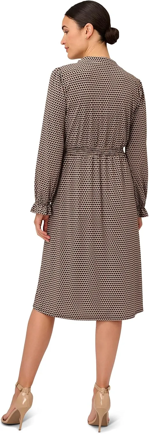 Adrianna Papell Women's Printed Smocked Waist Dress