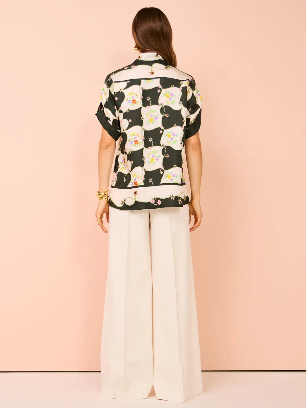 Alemais Venus Shirt in Black/White
