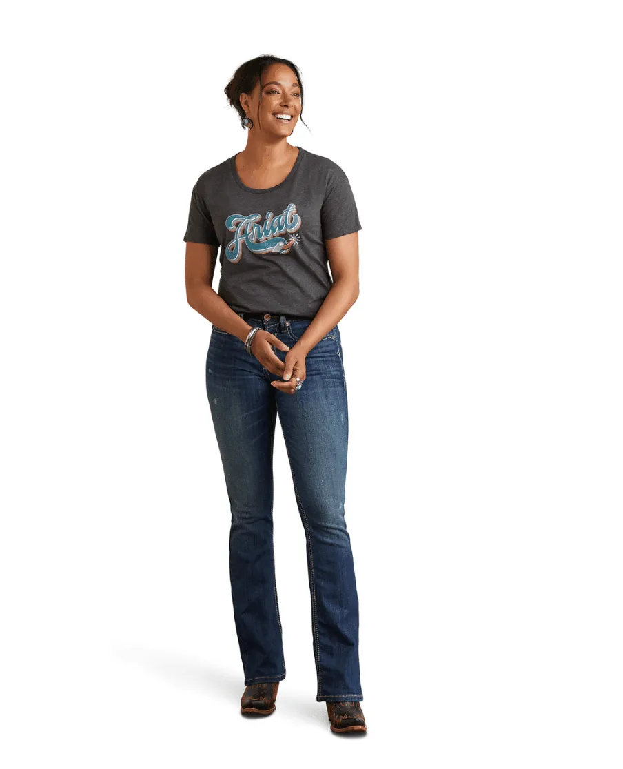 Ariat Women's Ariat Spur Heather Gray Tee 10042791