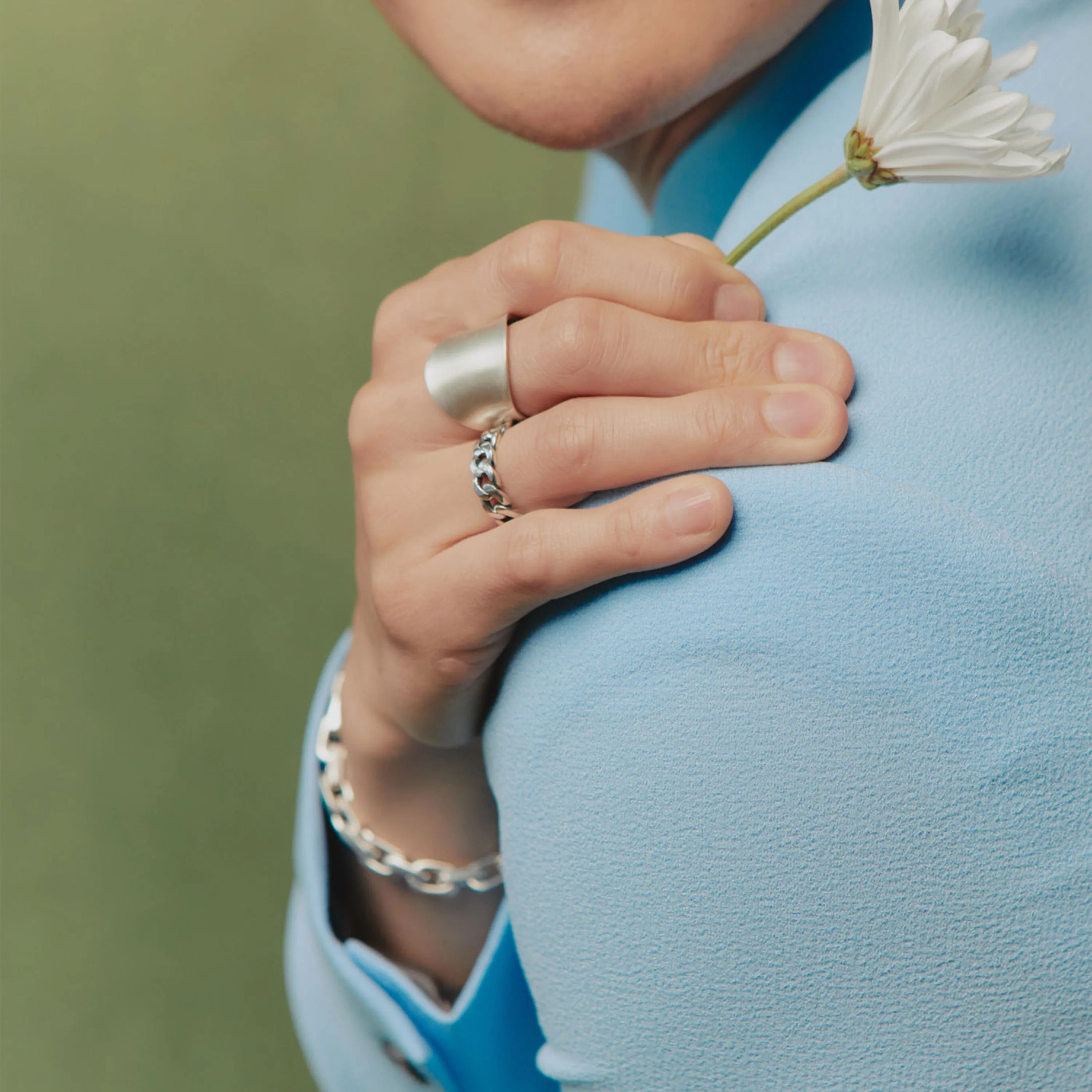 Armor Ring - Sterling Silver - Matte