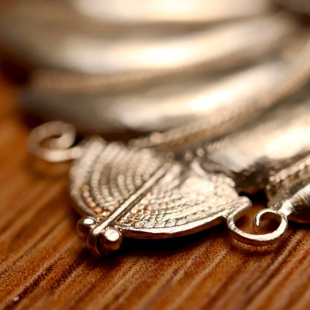 Asante-Sunburst Silver Necklace