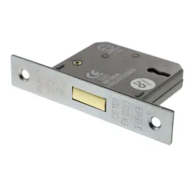 Atlantic 2.5" CE Elite 3 Lever Key Deadlock (Satin Chrome)
