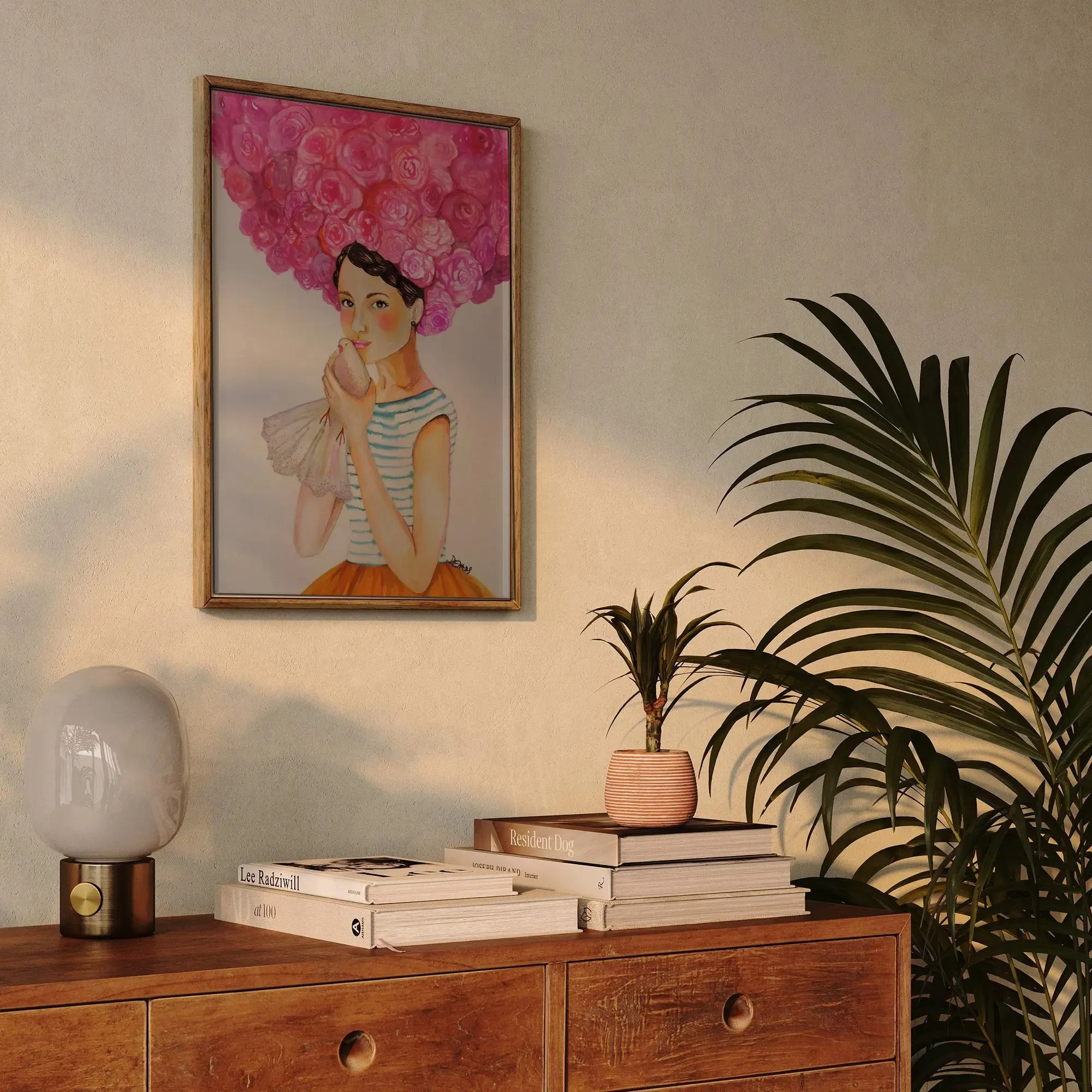 Audrey by Sylvie Demers- Stretched Canvas Print or Framed Fine Art Print - Artwork