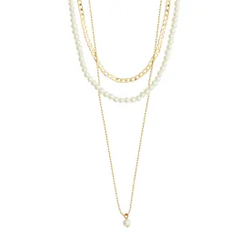BAKER necklace 3-in-1 set gold-plated