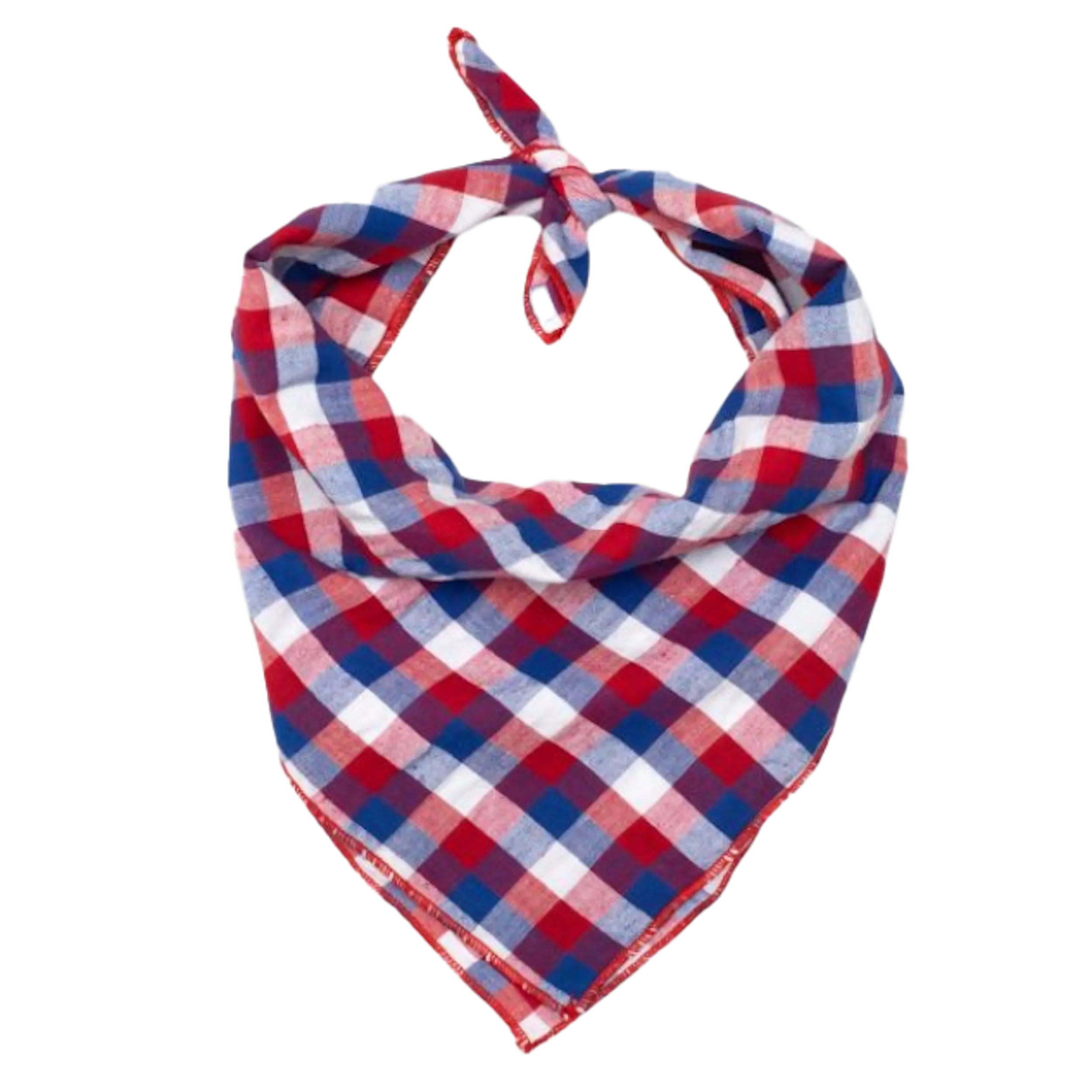 Bandana | Red, White, & Blue Check