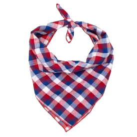 Bandana | Red, White, & Blue Check