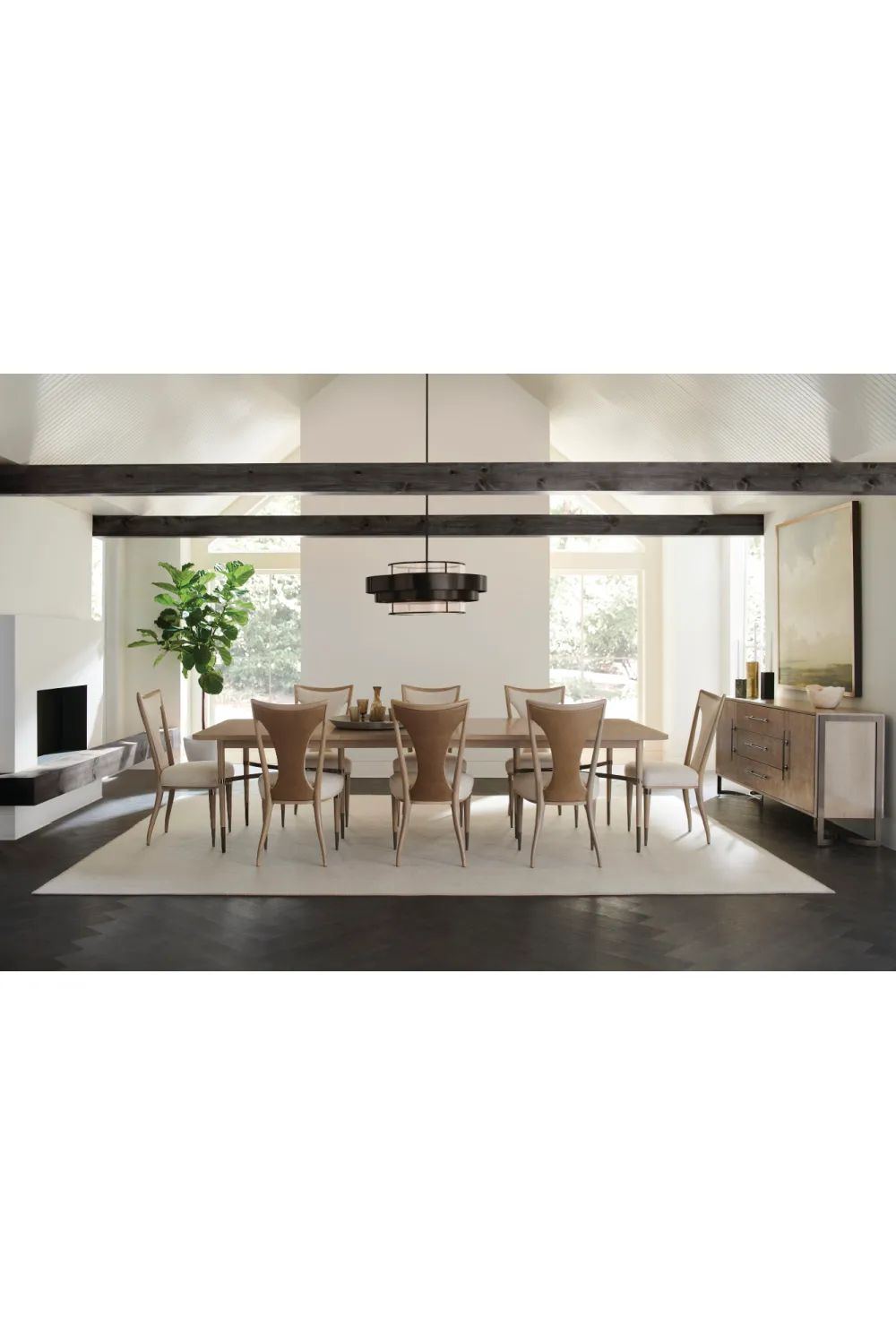 Beige Tapered Side Chair | Caracole Take Your Seat