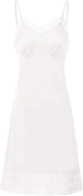 Belle Poque Lace Full Slips for Women Under Dresses Adjustable Spaghetti Strap Cami Dress