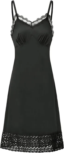 Belle Poque Lace Full Slips for Women Under Dresses Adjustable Spaghetti Strap Cami Dress