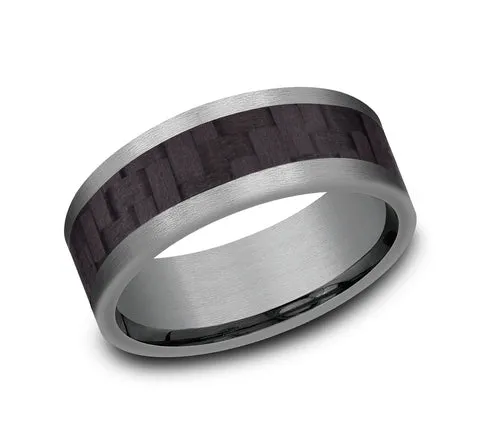Benchmark Tantalum and Carbon Fiber 8mm Band CF128871CFGTA10