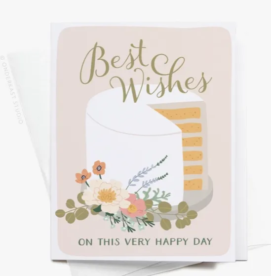 Best Wishes Cake Greeting Card
