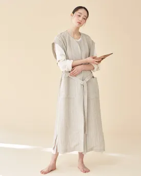 Black Walnut Robe / Premium Linen