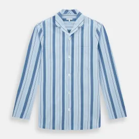 Blue Baiadera Stripe Pyjama Shirt