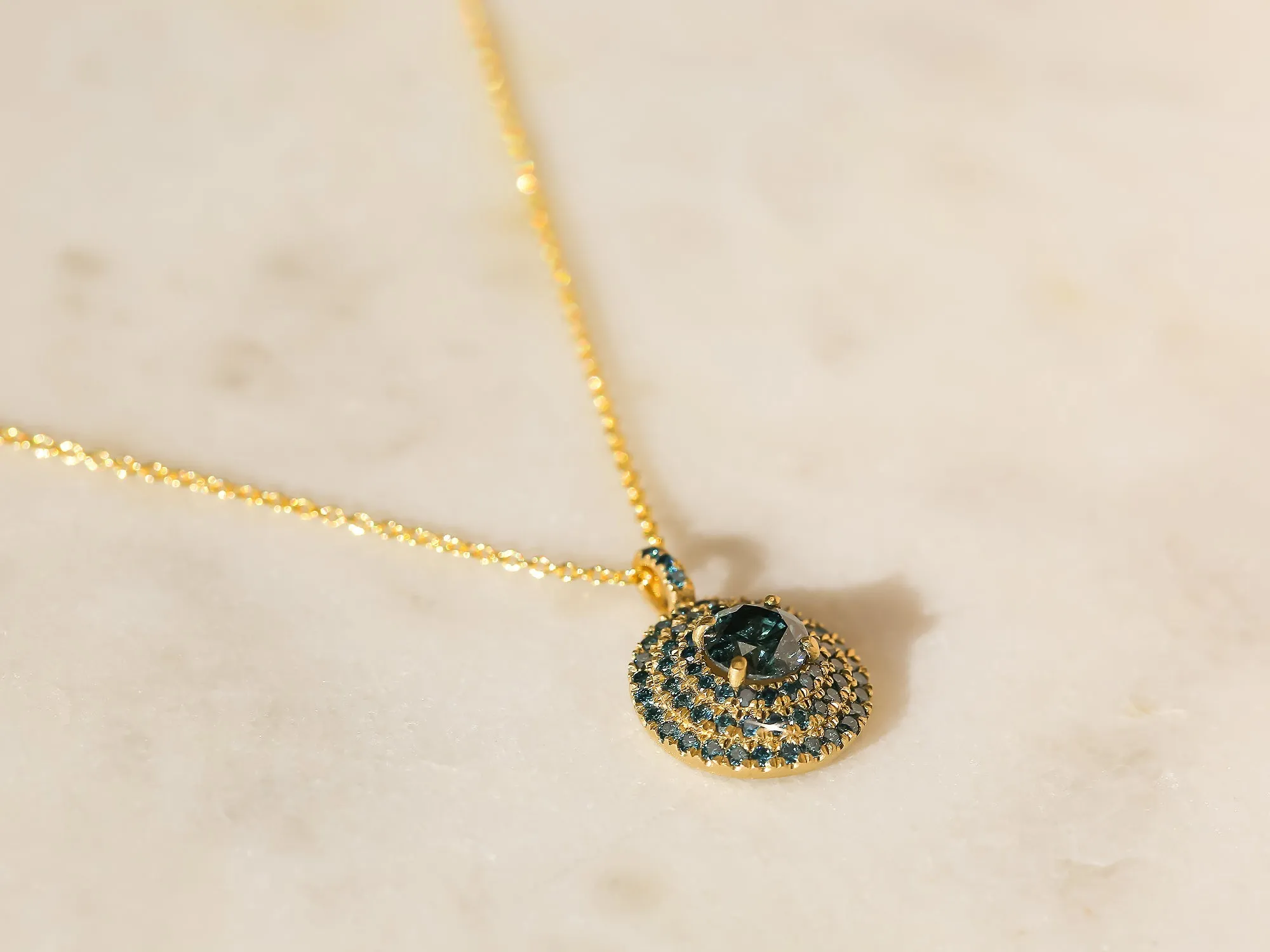 Blue Diamond Pendant