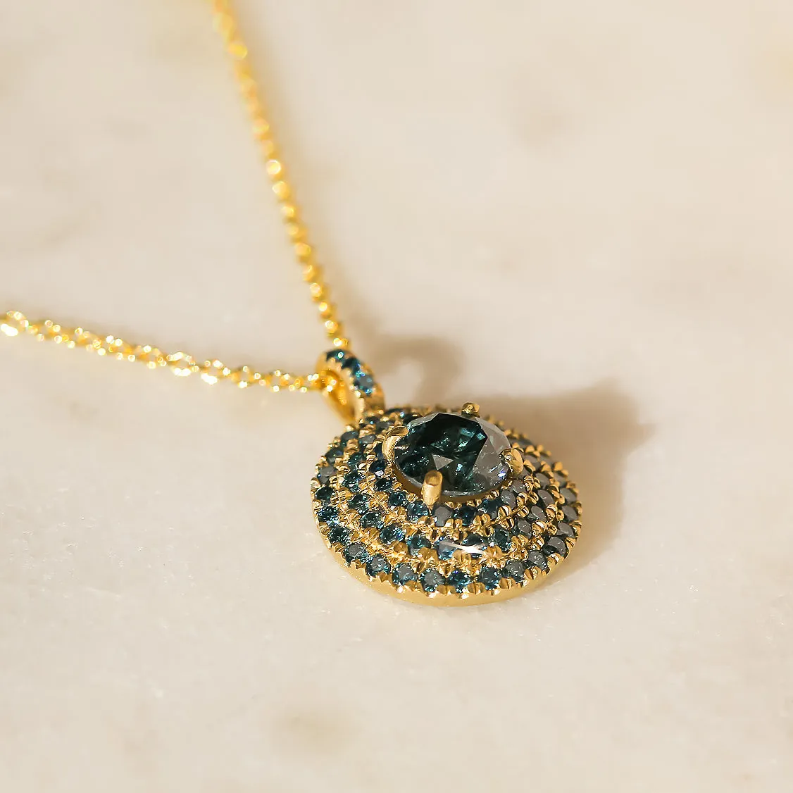 Blue Diamond Pendant