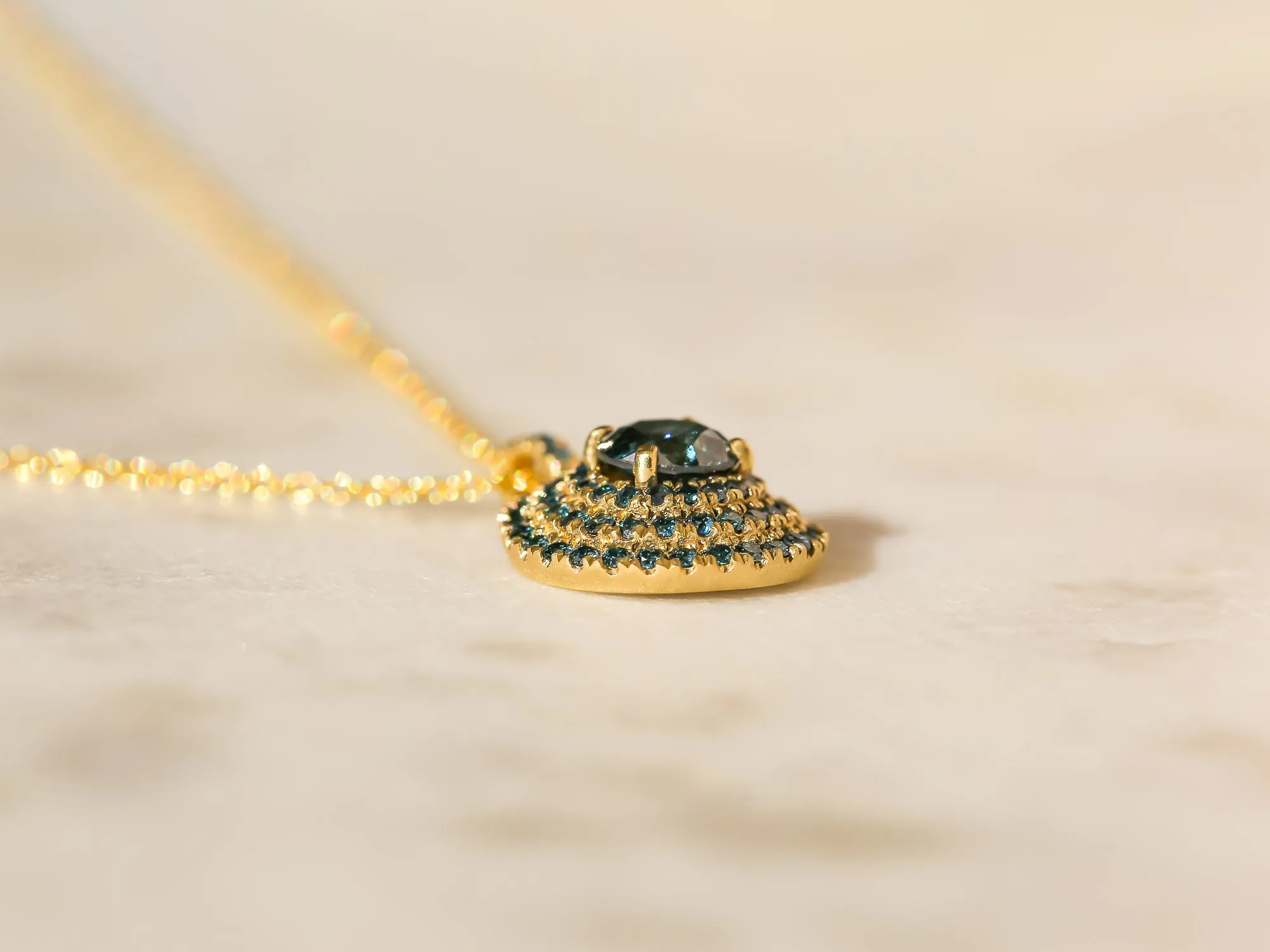 Blue Diamond Pendant