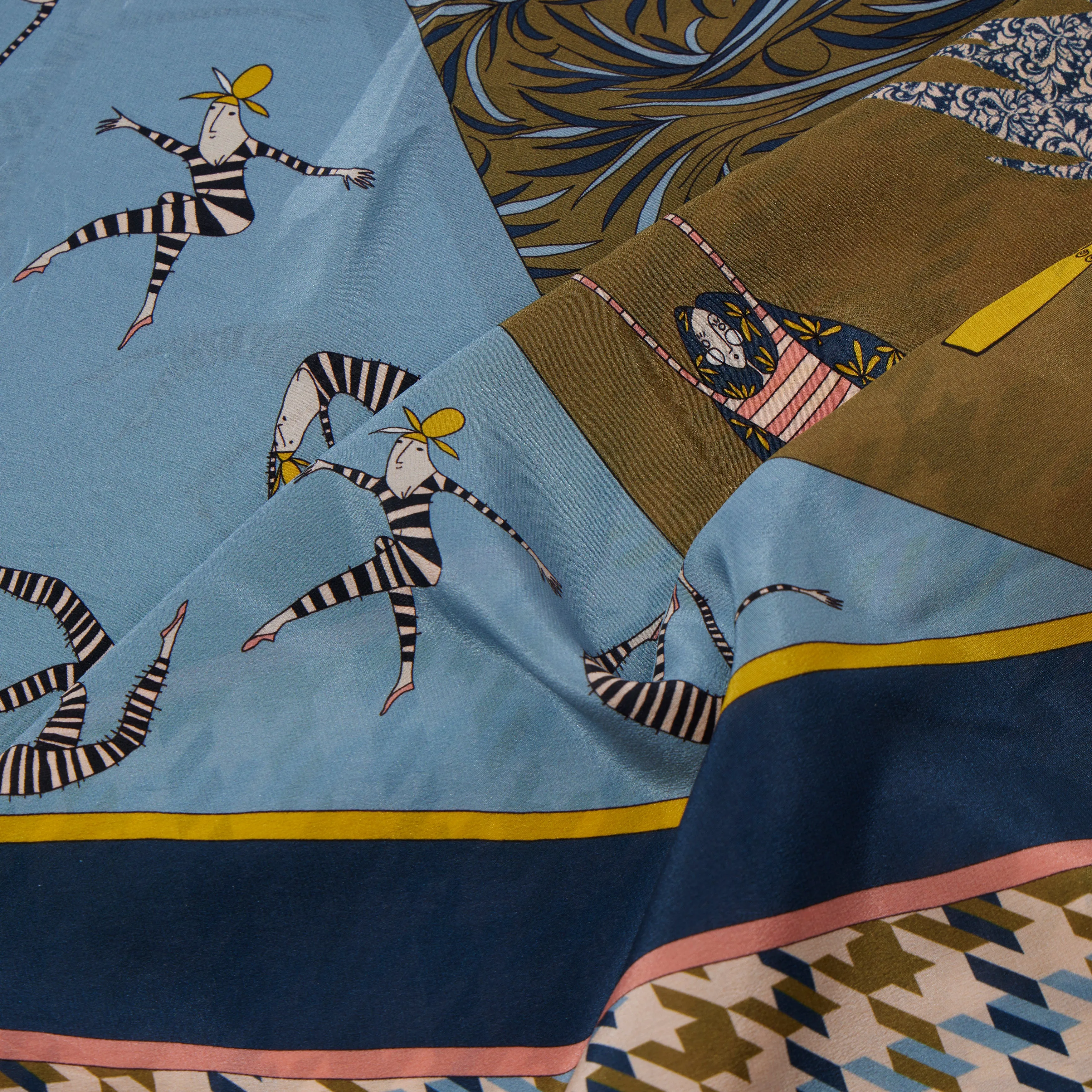 Bluebeard Silk Scarf