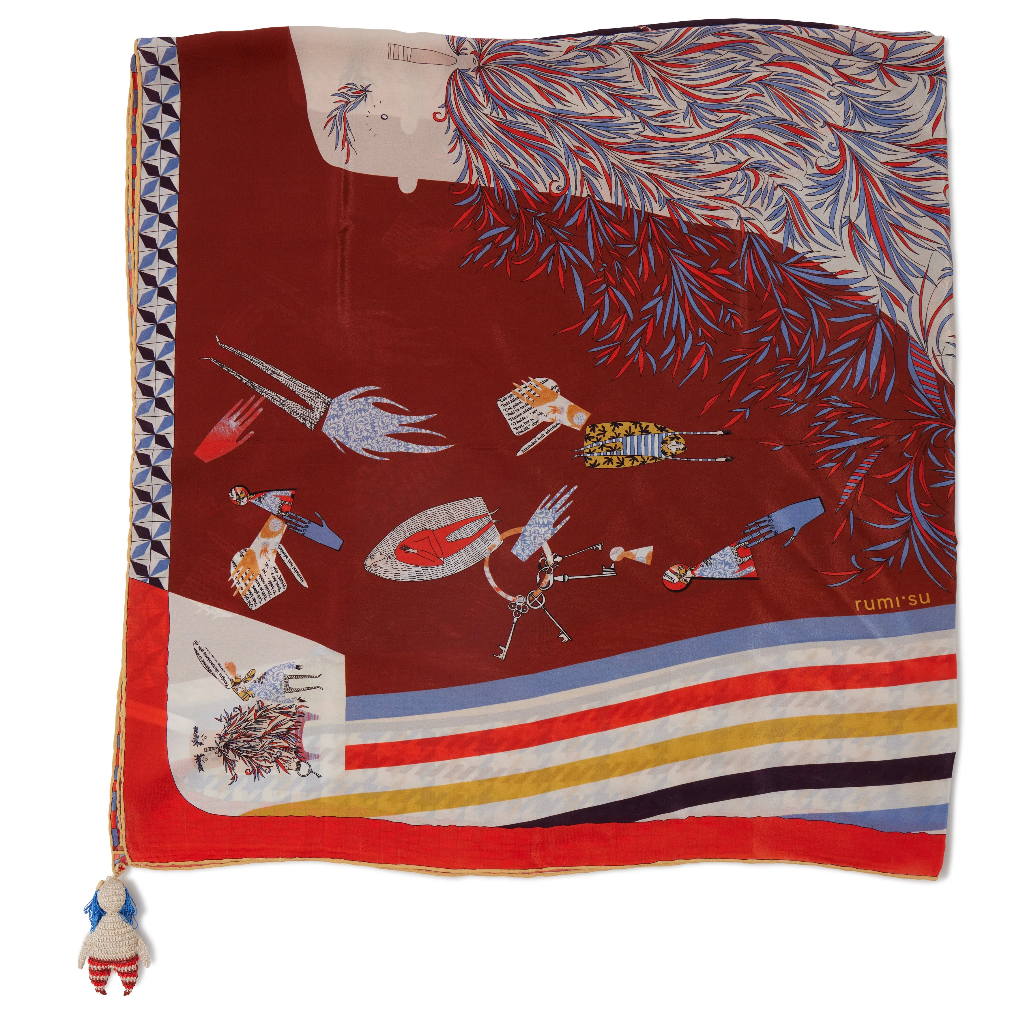 Bluebeard Silk Scarf