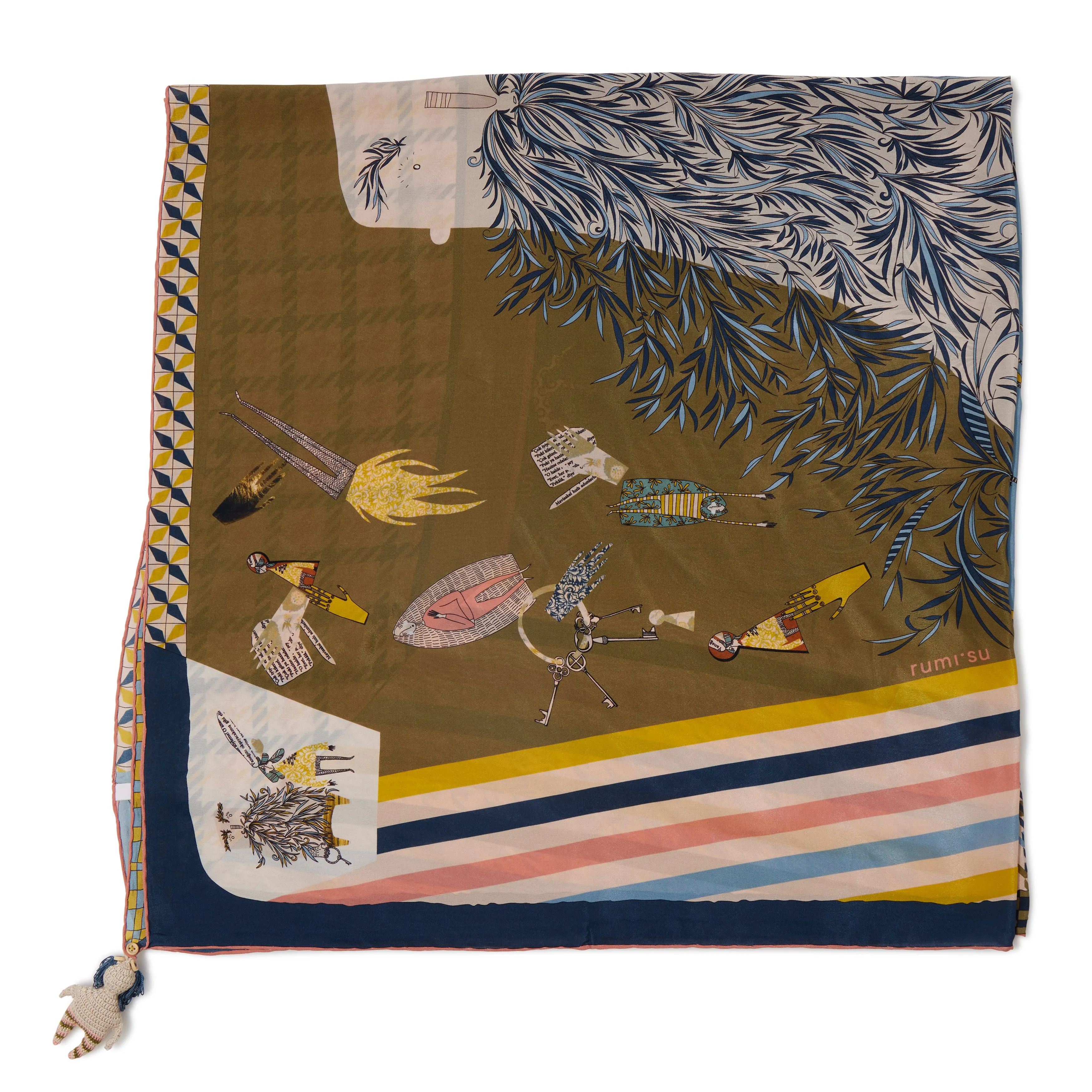 Bluebeard Silk Scarf