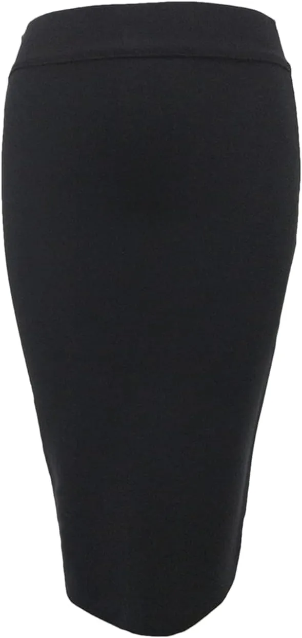 Bollrllr Ladies Wrap Hip Skirt Knee High Waist Hip Lifting Pencil Skirt Party Business Formal Dress