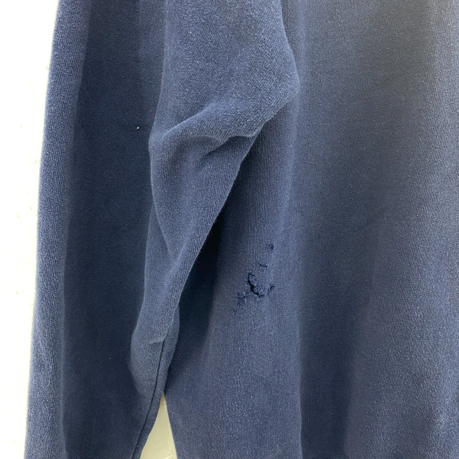 Carhartt Logo Vintage Navy Blue Hoodie Size L
