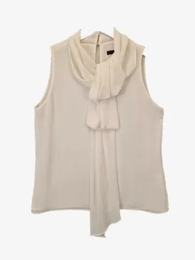 Carla Zampatti Elegant Drape Sheer Evening Blouse Size 6