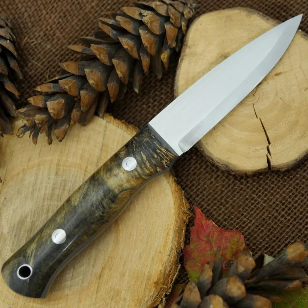 Classic: Ohio Buckeye Burl & Gray G10