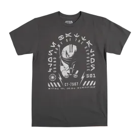 Clone Battalion Rex Charcoal Tee