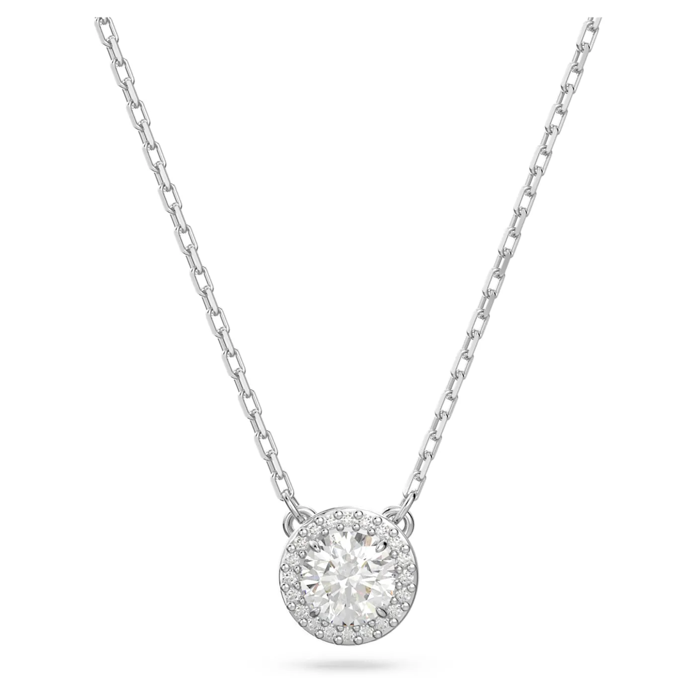 CONSTELLA PENDANT, WHITE, RHODIUM PLATED