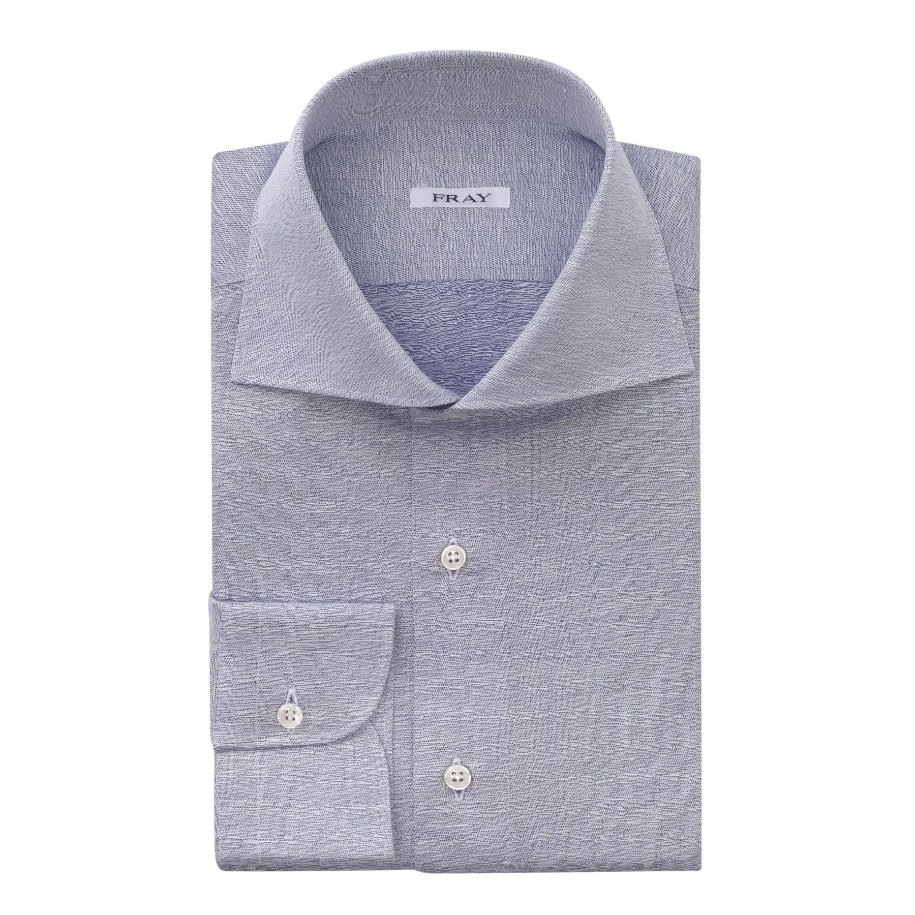 Cotton and Hemp-Blend Shirt in Light Blue