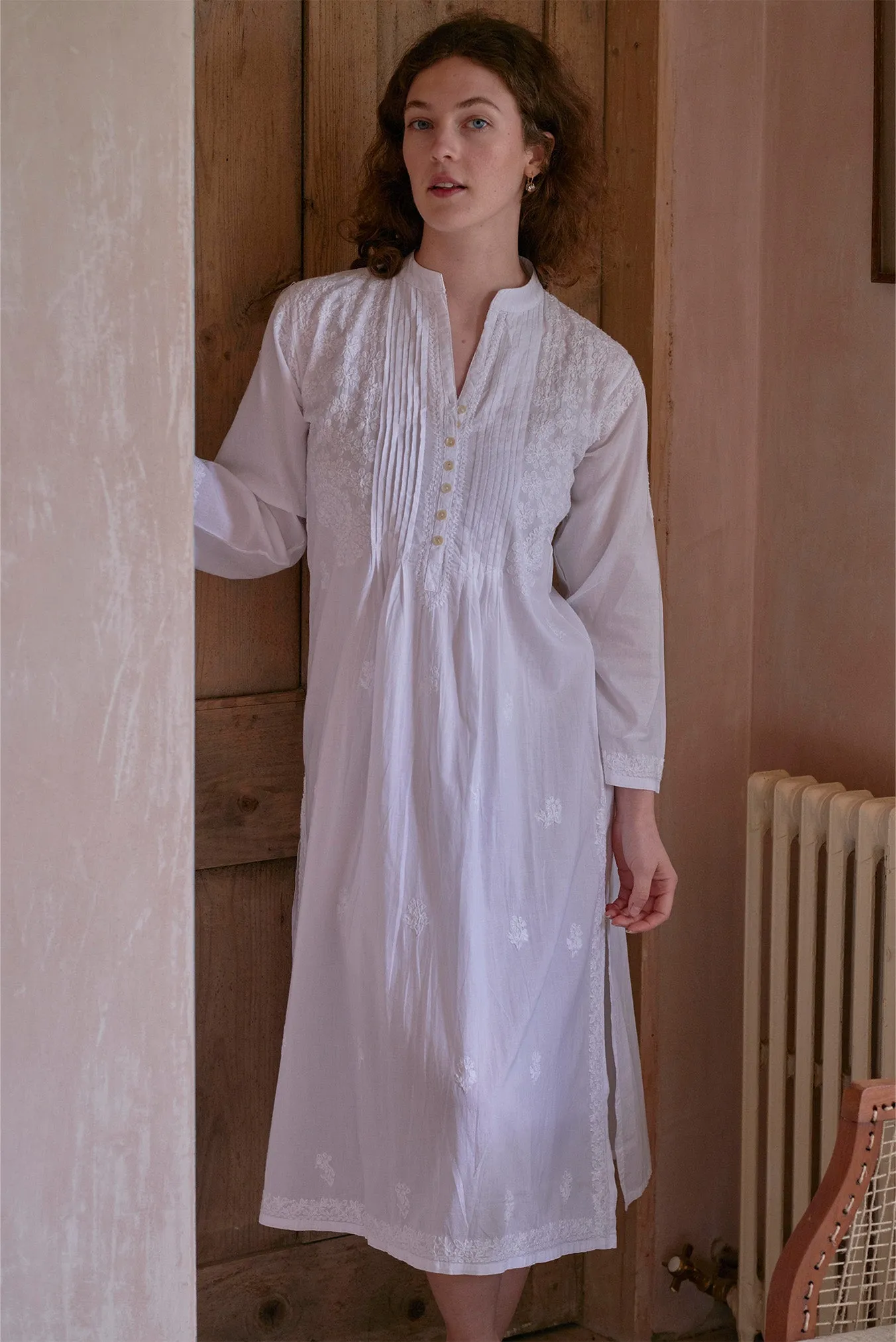 Cotton Kurta / Chikan Embroidery