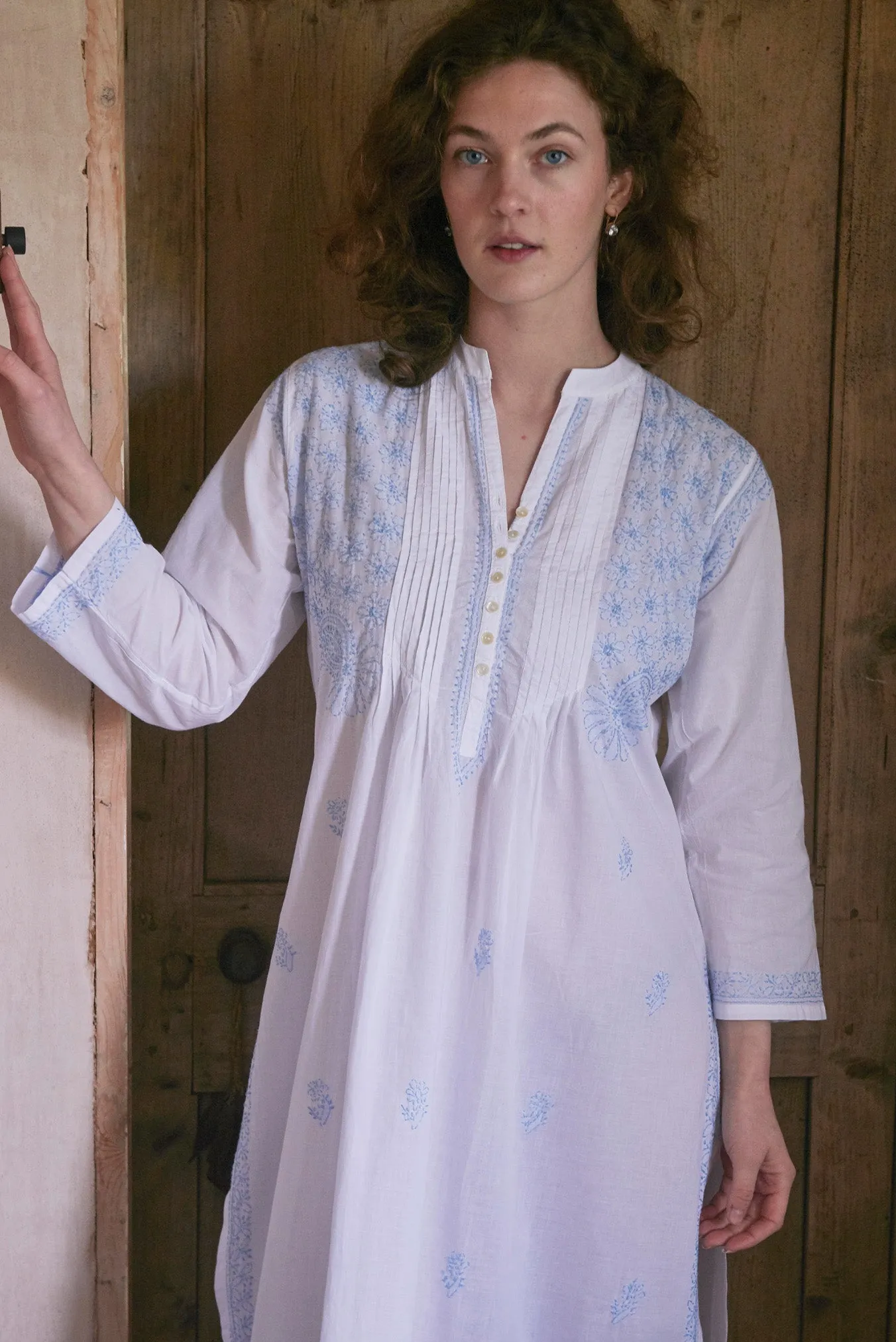 Cotton Kurta / Chikan Embroidery